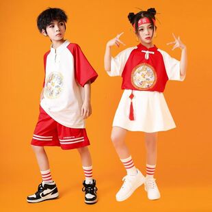 儿童啦啦队演出服装幼儿园舞蹈合唱表演服小学生运动会开幕式班服