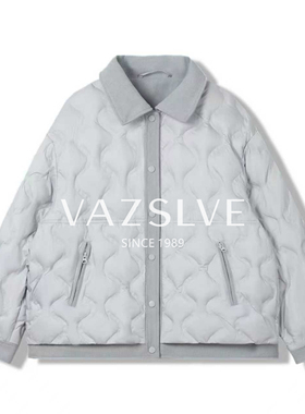 【VAZSLVE/全新奢品】新品短款羽绒服外套-蓝色W-5W001LY