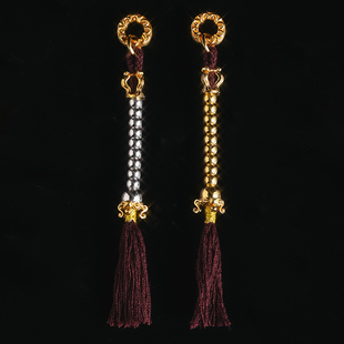 三诚为金「童话」系列水晶球计数器 22K/白金 文玩配饰