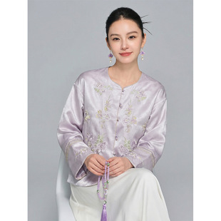 【知合堂】新中式温柔国风绣花外套女高级感显瘦上衣2026春季新款