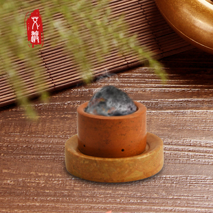 天然红砭石万物灸碗肚脐灸杯手工匠督脉灸任脉灸神阙灸器艾灸盒