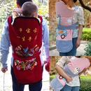 老式传统婴儿宝宝贵州云南四川重庆小孩外出前抱后背带娃扇被巾袋