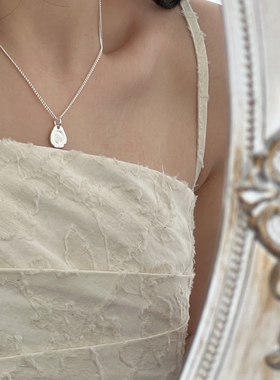 足银999日进斗金牌纯银项链女款