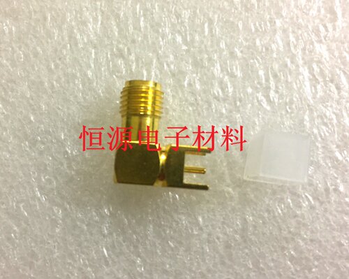 SMA母头弯头SMA-KWE外螺内孔板端SMA射频座RF天线座90度连接器