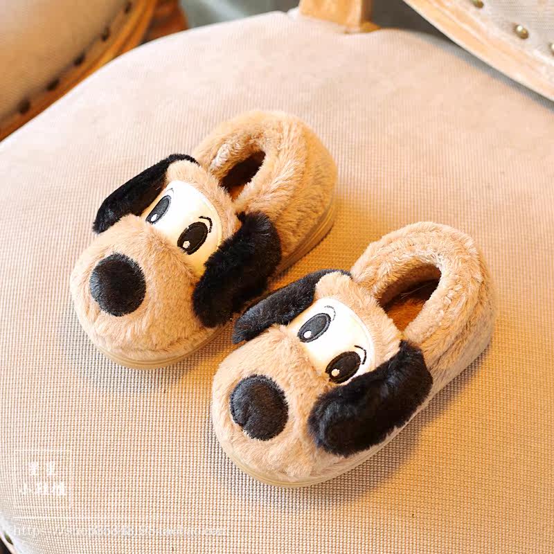 Pantoufles enfants en autre pour hiver - semelle caoutchouc antidérapant - Ref 1005414 Image 3