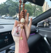 饰品男女礼物 高档汽车后视镜挂件平安车载装 以谦堂天然菩提 葫芦
