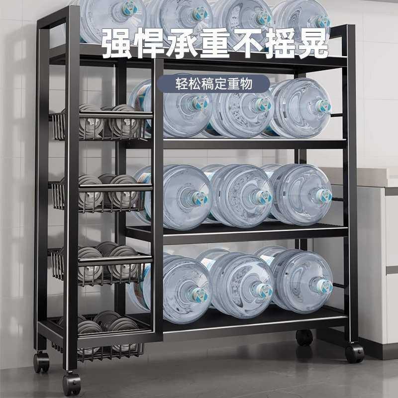 厨房多功能置物架落地多层收纳架蔬菜篮子微波炉烤箱货架储物架子,3C数码配件,USB灯,淘宝优惠券,粉丝福利购,淘宝优惠卷