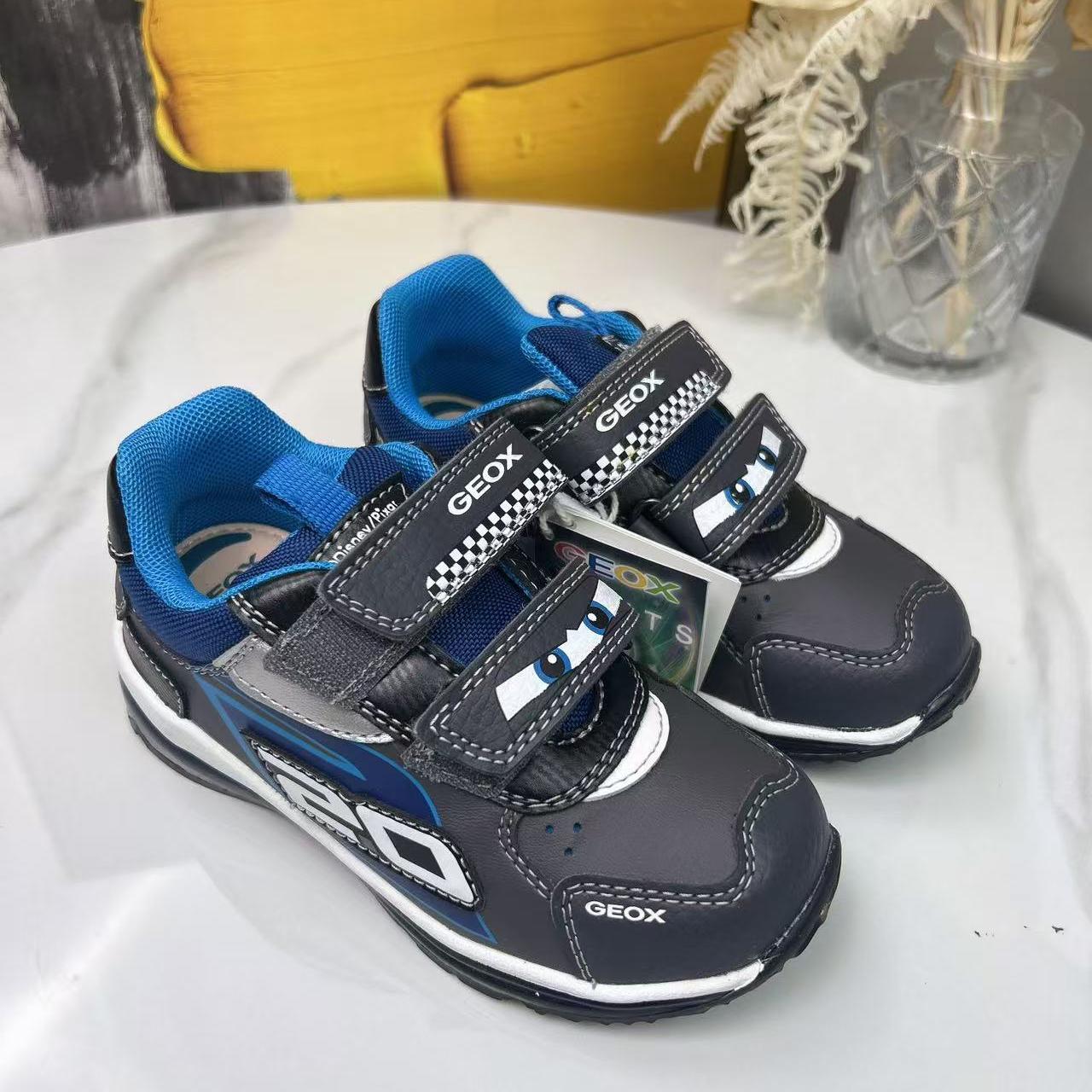 GEOX专柜正品会呼吸的鞋儿童黑色运动鞋B1684B 2/2