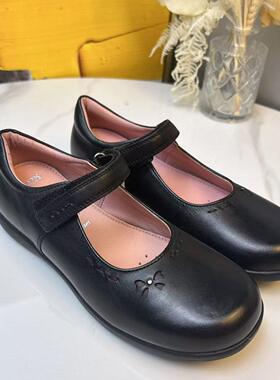 GEOX专柜正品会呼吸的鞋黑色儿童牛皮玛丽珍J16FHA 2/2