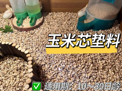 10至30日龄芦丁幼鸡饲养箱垫料除臭大颗粒玉米芯垫料除湿5斤装