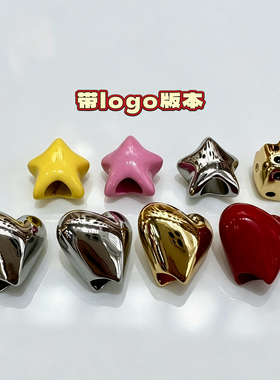 罗家五角星大爱心鞋花鞋扣装饰配件手工鞋花鞋扣意威同款平替配件