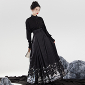 观山亭 明制仿螺钿马面裙套装 日常汉服女2025新款 序绘 冬款 通勤