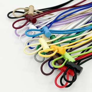 弹簧扣猪鼻扣双孔圆柱型止绳扣裤腿松紧收紧调节扣羽绒服配件抽绳