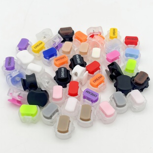 弹簧扣猪鼻扣小号方形塑料止绳扣帽子扣抽绳卡扣松紧调节拉绳纽扣