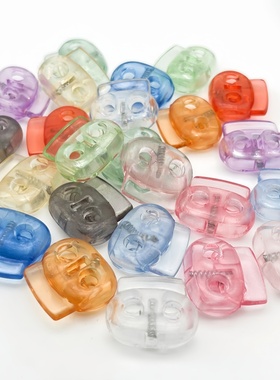 彩色透明猪鼻扣弹簧扣绳子松紧调节扣卡扣止绳扣收紧锁扣辅料配件