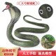 实心仿真大号眼镜蛇蟒蛇模型万圣节恶搞整蛊道具玩具摆件儿童认知