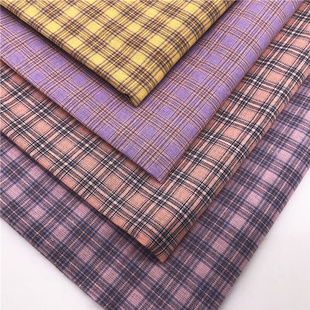 现货供应 全棉色织布 色织格子面料 衬衫服装面料 全棉色织面料