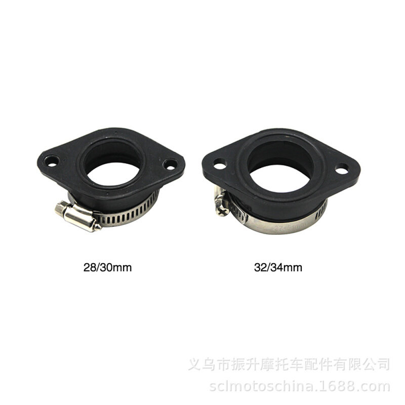 PE PWK28 30 32 34mm化油器进气管接口UTV ATV进气歧管KEIHIN接头