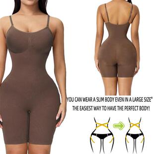 欧美跨境塑身连体衣skims塑身衣调整型大码款连体平角裤紧身提臀