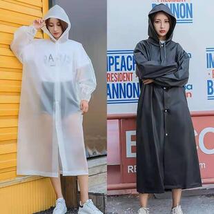 EVA雨衣非一次性加厚徒步雨衣男女户外雨披多色eva雨衣一体式