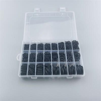 740pcs盒装 橡胶O型圈 汽车空调密封圈高温腐蚀丁腈胶黑色