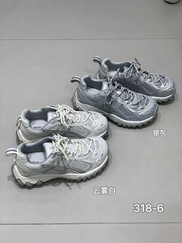 318-6可千凡女鞋2026新款韩版百搭休闲鞋平底舒适系带学生休闲鞋