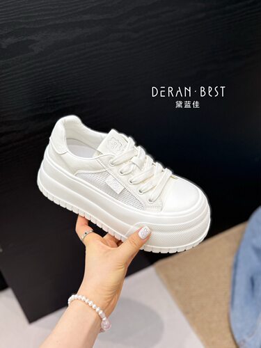 78063黛蓝女鞋小白鞋女2026夏季新款网面百搭休闲运动鞋学生板鞋