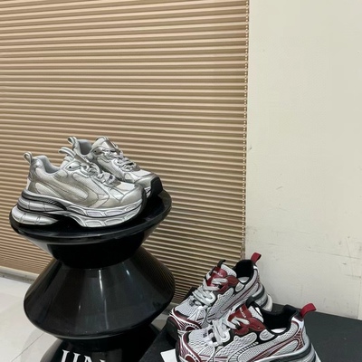 。景宝儿女鞋2025欧货厚底巴黎10XL老爹鞋网纱休闲鞋0937