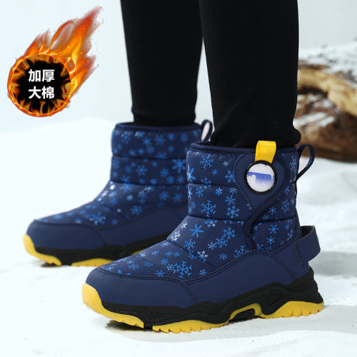 ABCbabeikids儿童冬季加绒雪地靴