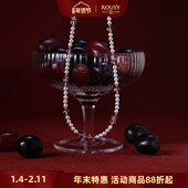 复古线· 盛宴 高级感小众气质百搭紫水晶天然珍珠锁骨项链女