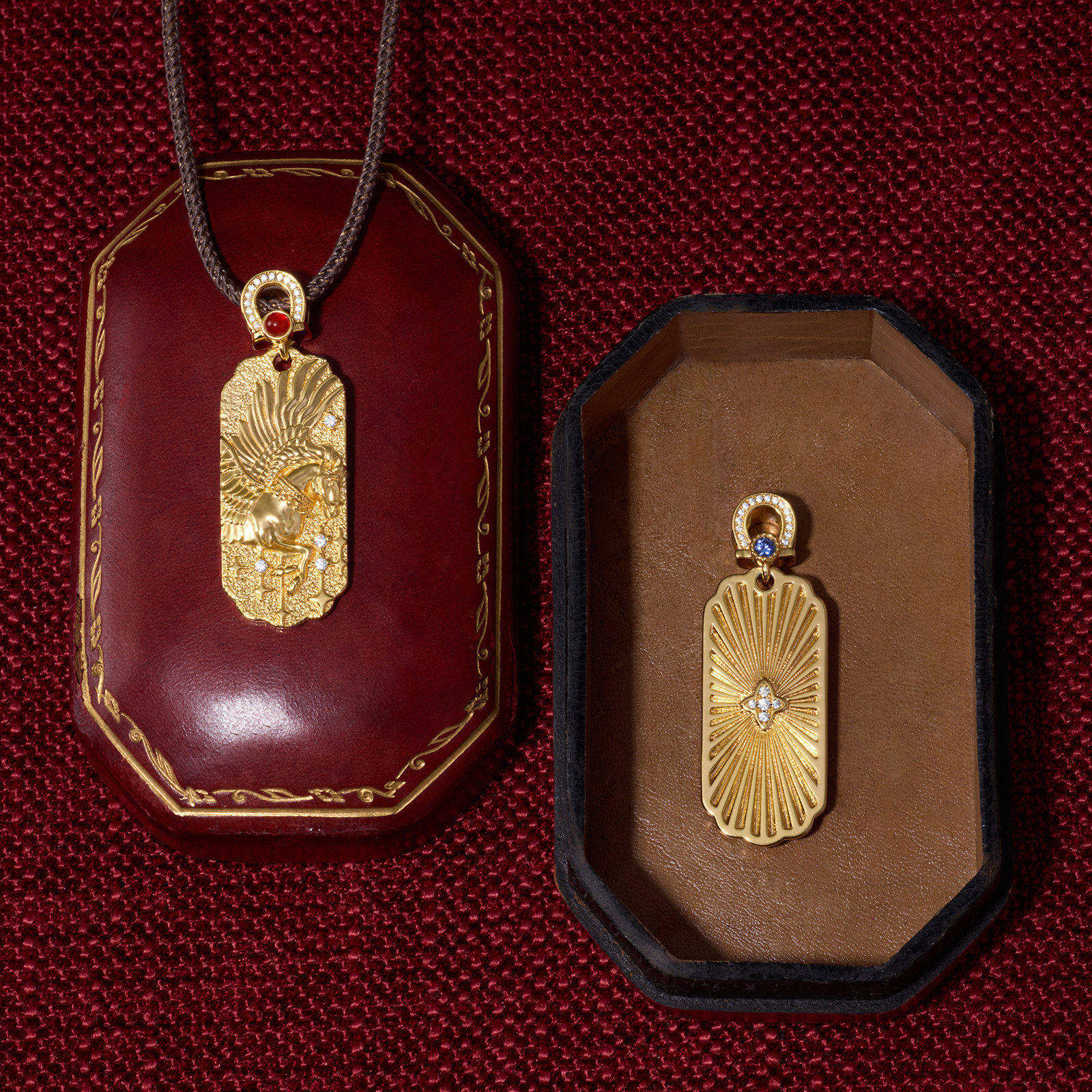 《璀璨人生》马年复古设计感宫廷气质精致银镀金吊坠项链女新年 - ROUSY出品