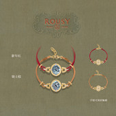 新年复古设计感法式 年度黑马 黑贝浮雕宫廷纯银手链手绳女马年