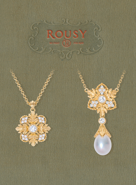 《霜落》复古设计感宫廷气质精工天然珍珠银镀金锁骨项链女秋冬