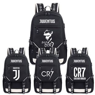 2024新款CR7尤文图斯7号 书包 c罗 双肩背包 学生 电脑包防水大容