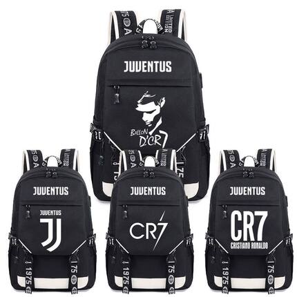 2024新款CR7尤文图斯7号 书包 c罗 双肩背包 学生 电脑包防水大容