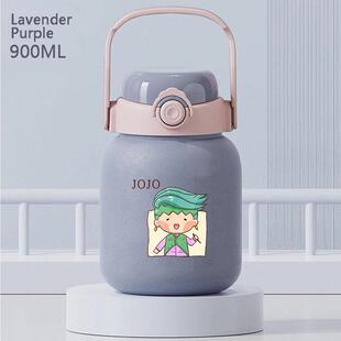 2024jojoQ版帅气周边新款潮流不锈钢随行保温水杯一盖双饮直饮杯