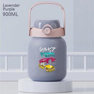 2024JDM北美版铃鹿赛道新款便携式不锈钢保温水杯一盖双饮直饮杯