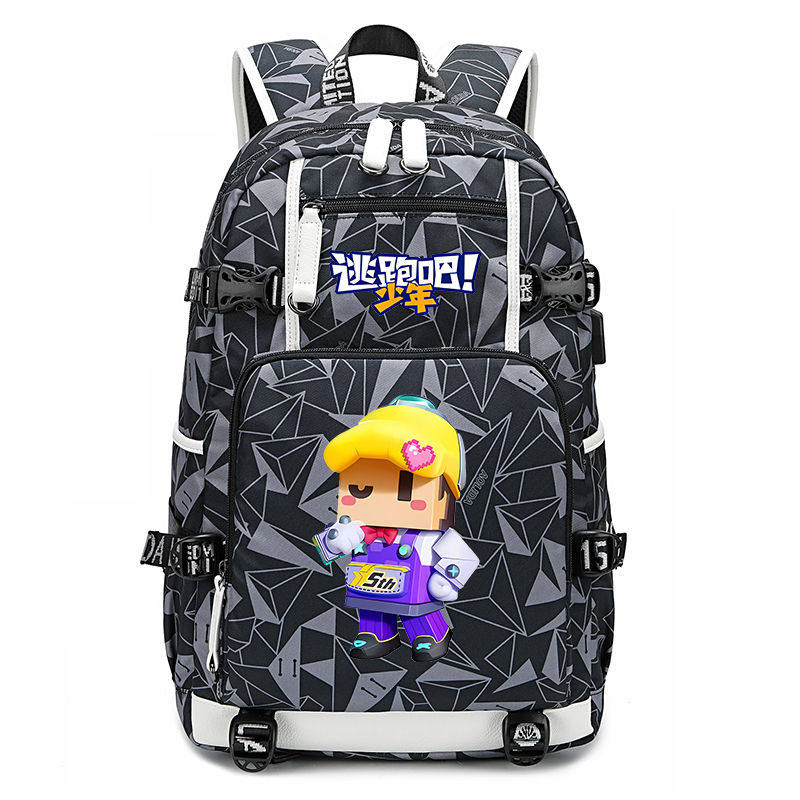 2024热卖逃跑吧少年学生双肩包男儿童小学逃生失忆者青少年背包书