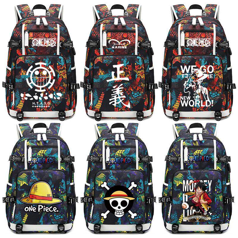 2025海贼王onepiece周边双肩包路飞索隆白胡子动漫书包男背包夜光