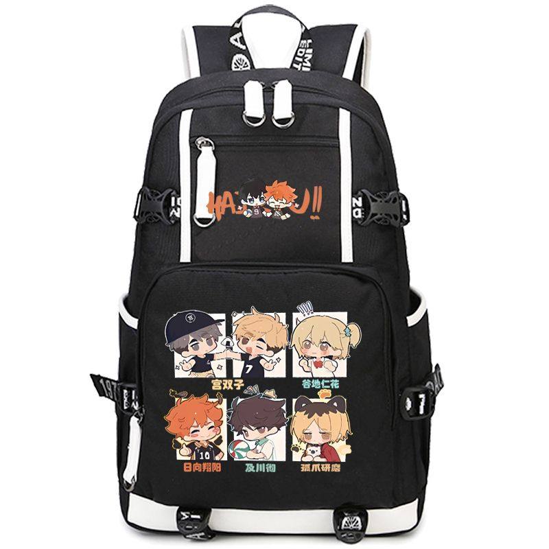 2024排球少年书包男生初中小学生高颜值大容量双肩包动漫运动休闲