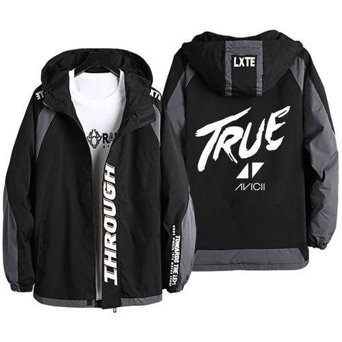 2024Avicii纪念艾维奇电音周边外套摇滚初高中春秋冬款连帽夹克衣