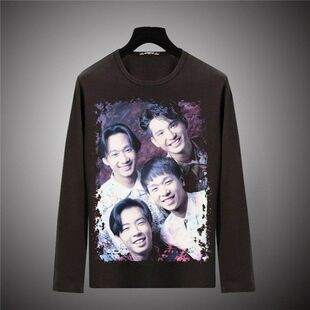 应援上衣定 周边粉丝打底衫 2024beyond黄家驹图案长袖 T恤衣服同款