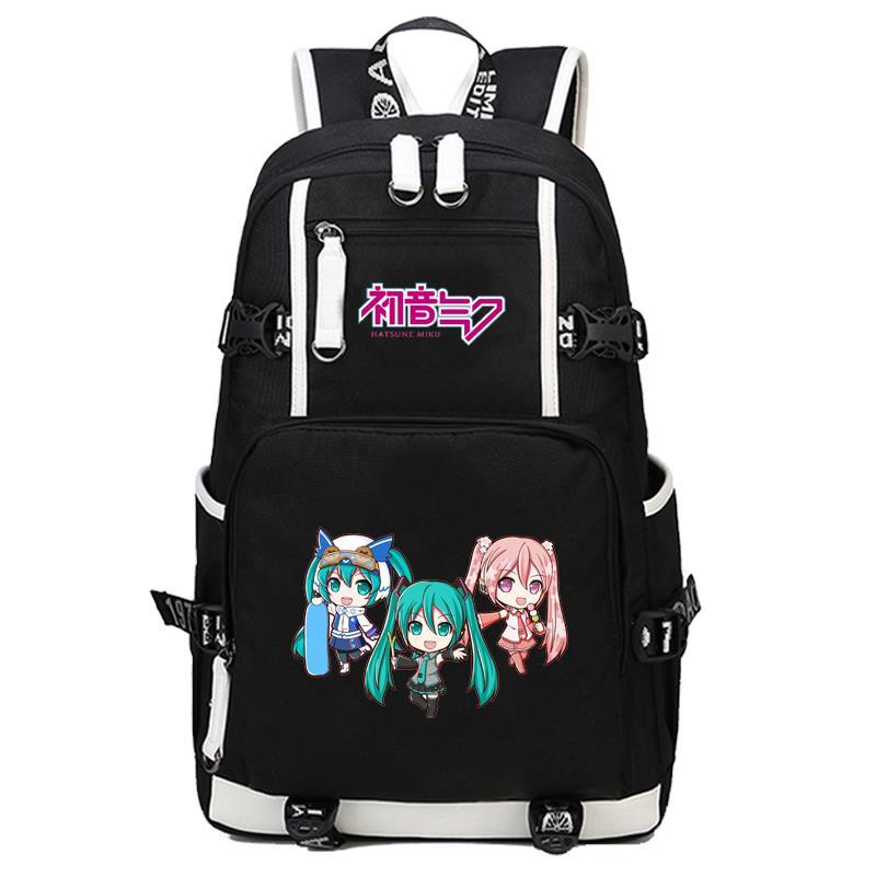 2024初音未来学生书包miku 镜音双子双肩包初音动漫周边二次元