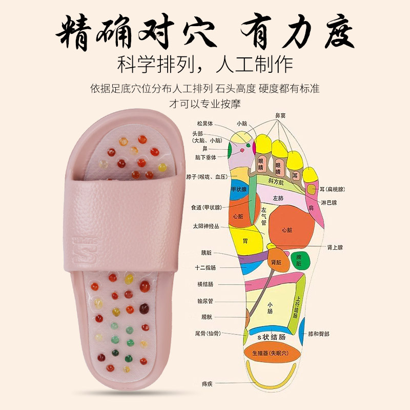 足疗按摩凉鞋经络疏通女士夏季eva室内防滑浴室洗澡家拖鞋男家用