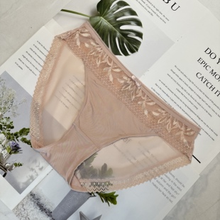 6806 黛 性感蕾丝低腰三角内裤 NO退换 芬专柜正品
