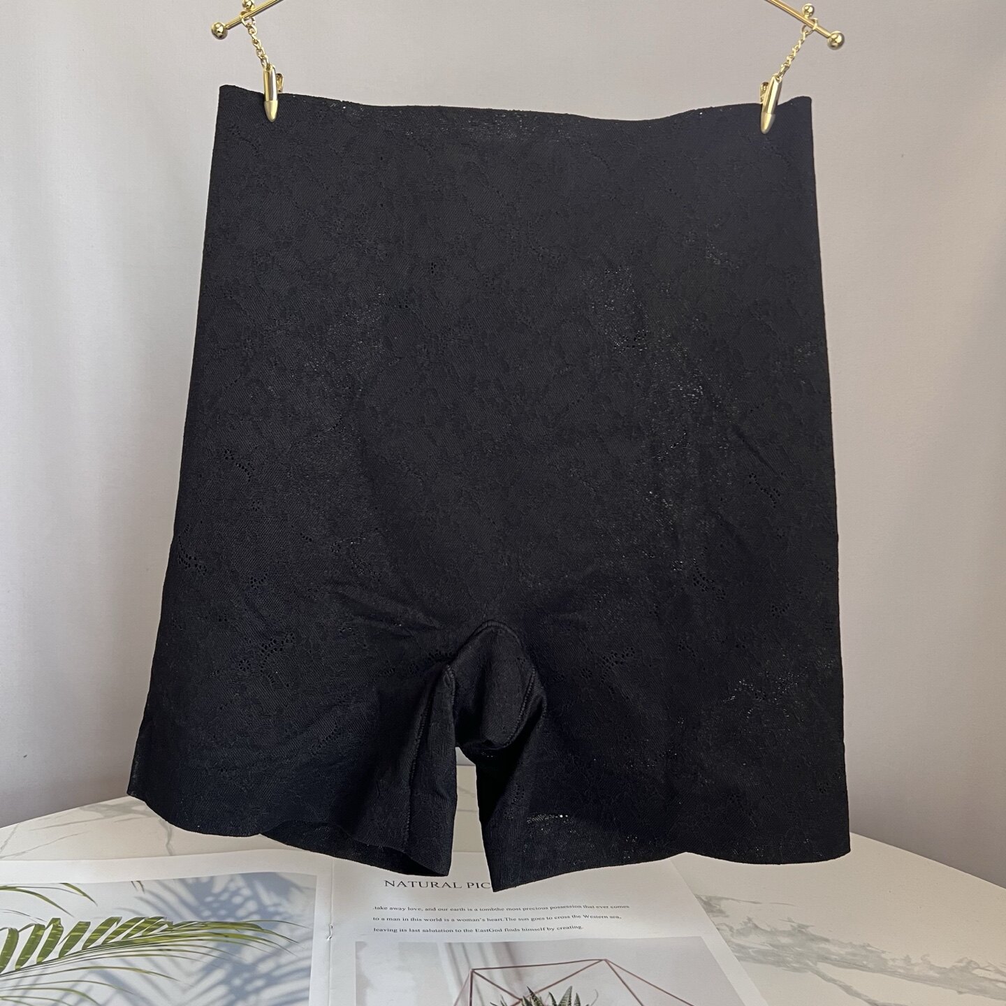 A14 黛*芬薄款高腰蕾丝安全裤女防走光短裤内裤1232 1230no退