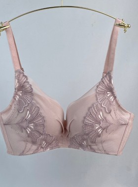 黛**薄款无钢圈文胸女士蕾丝内衣11-1859 no退换