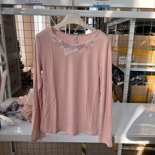 A41 女士保暖上衣H000105 黛安F莫代尔大圆领无亲肤柔软缝薄款