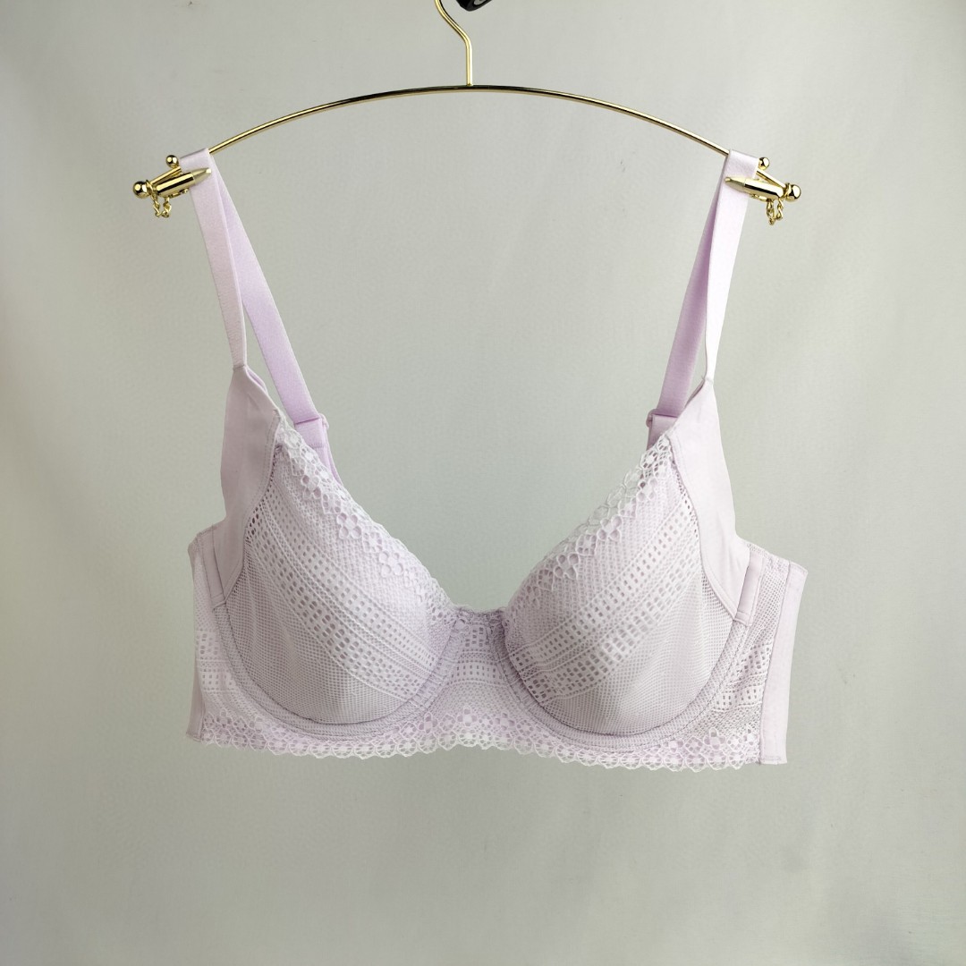 黛**神秘曲线薄款内衣女侧收副乳文胸16R8898 NO退换