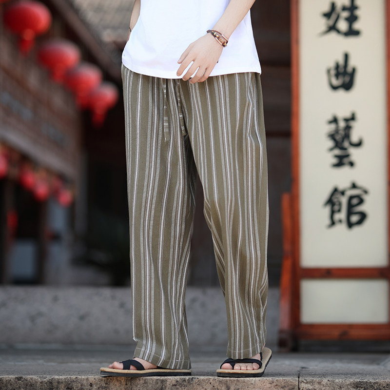 麻棉森系新风休闲长裤电商A100-MK2531-P75图片